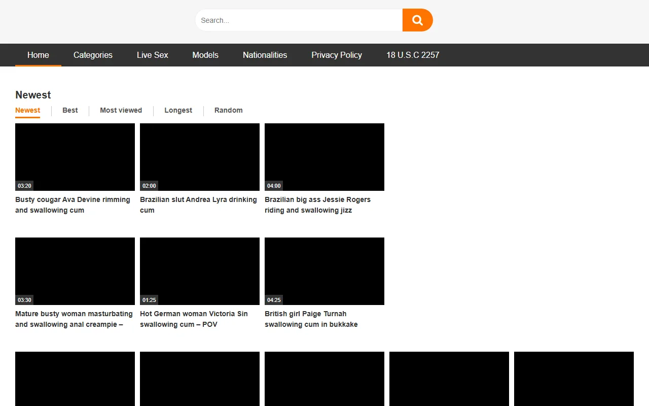 Screenshot of Cumdrinkingclips